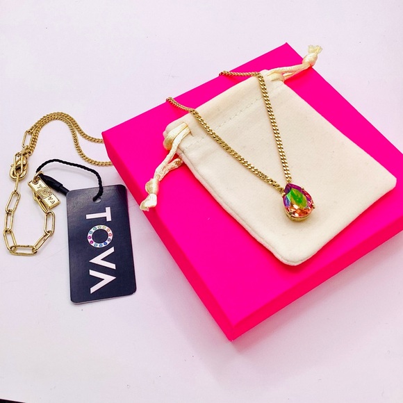 Tova Lumi Necklace in Candy Crush Rose Peach Purple Haze - Picture 4 of 12